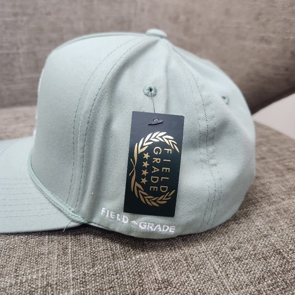 Field Grade Trust No One Sage Twill Trucker Hat - NWT - Picture 2 of 4